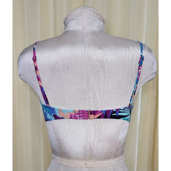 Roxy Underwire Floral Bikini Top Size‎ M - Picture 2 of 5